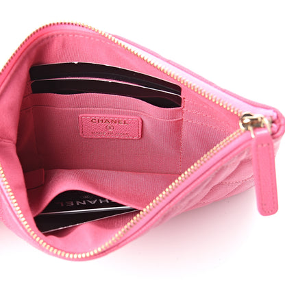 Chanel Caviar Quilted Small Pouch Pink 4 of 6