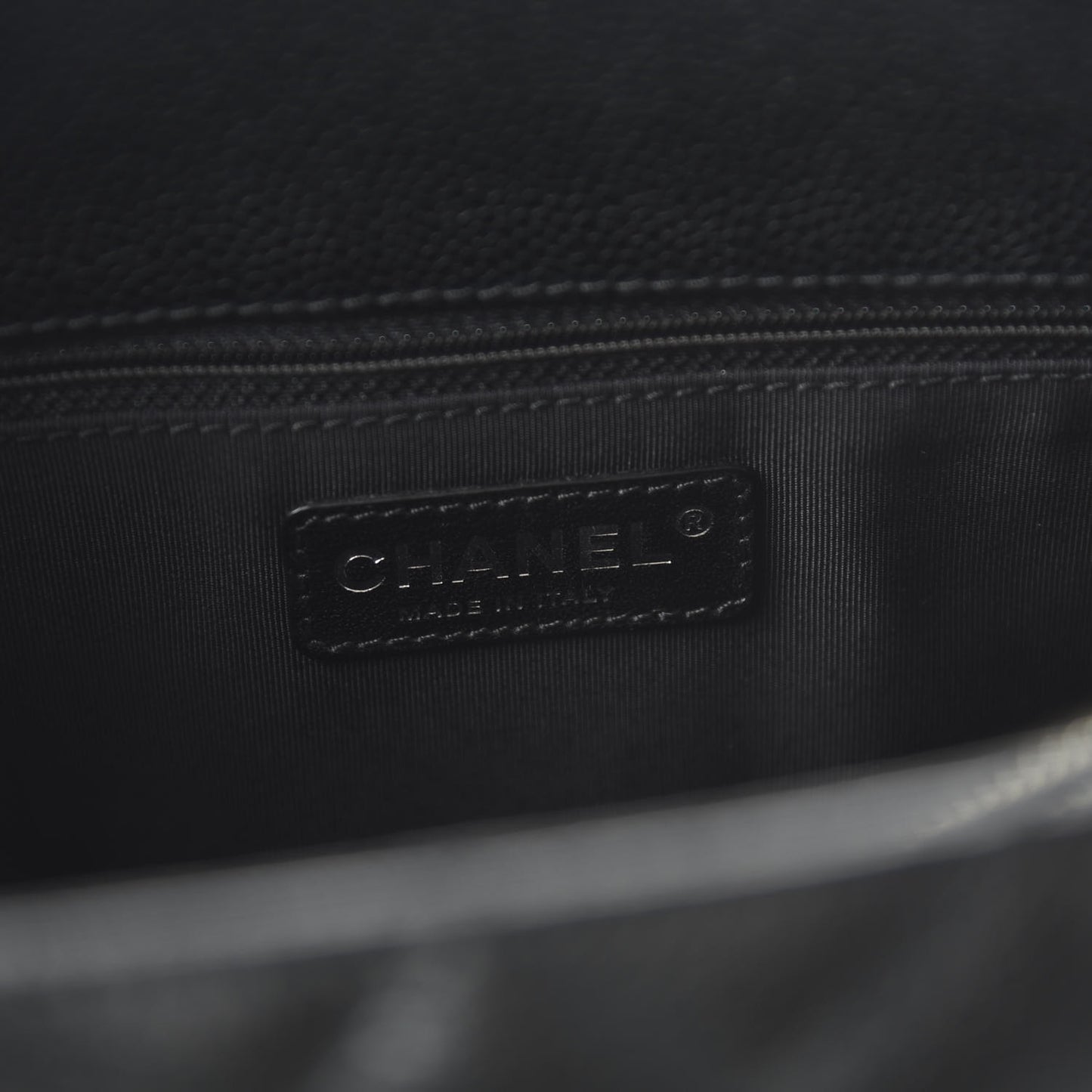 Caviar Quilted Grand Shopping Tote GST Black