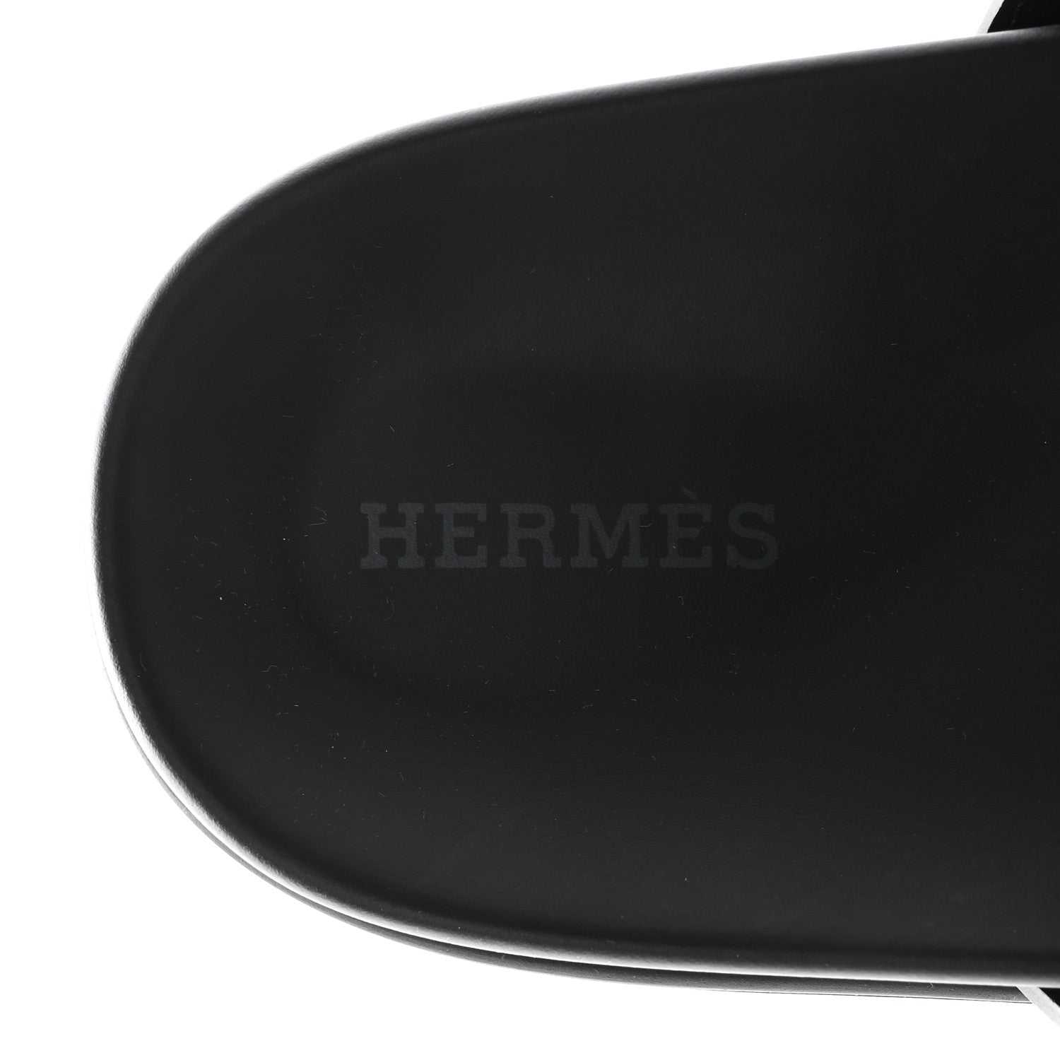 Hermes Calfskin Womens Chypre Sandals 37.5 Black 7 of 10