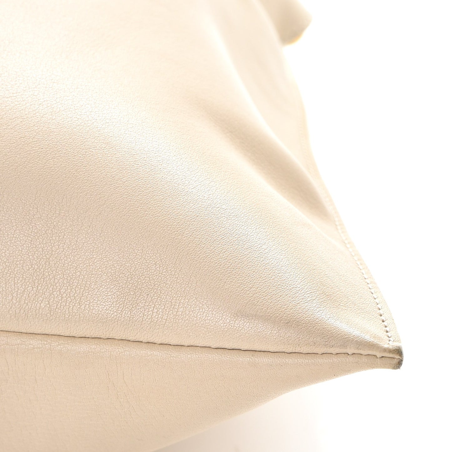 Calfskin Triangle Open Sac Cream