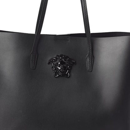 Versace Calfskin Palazzo Medusa Tote Black 9 of 11