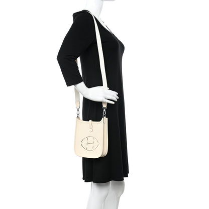 Hermes Taurillon Clemence Amazone Evelyne TPM Nata Craie 2 of 11