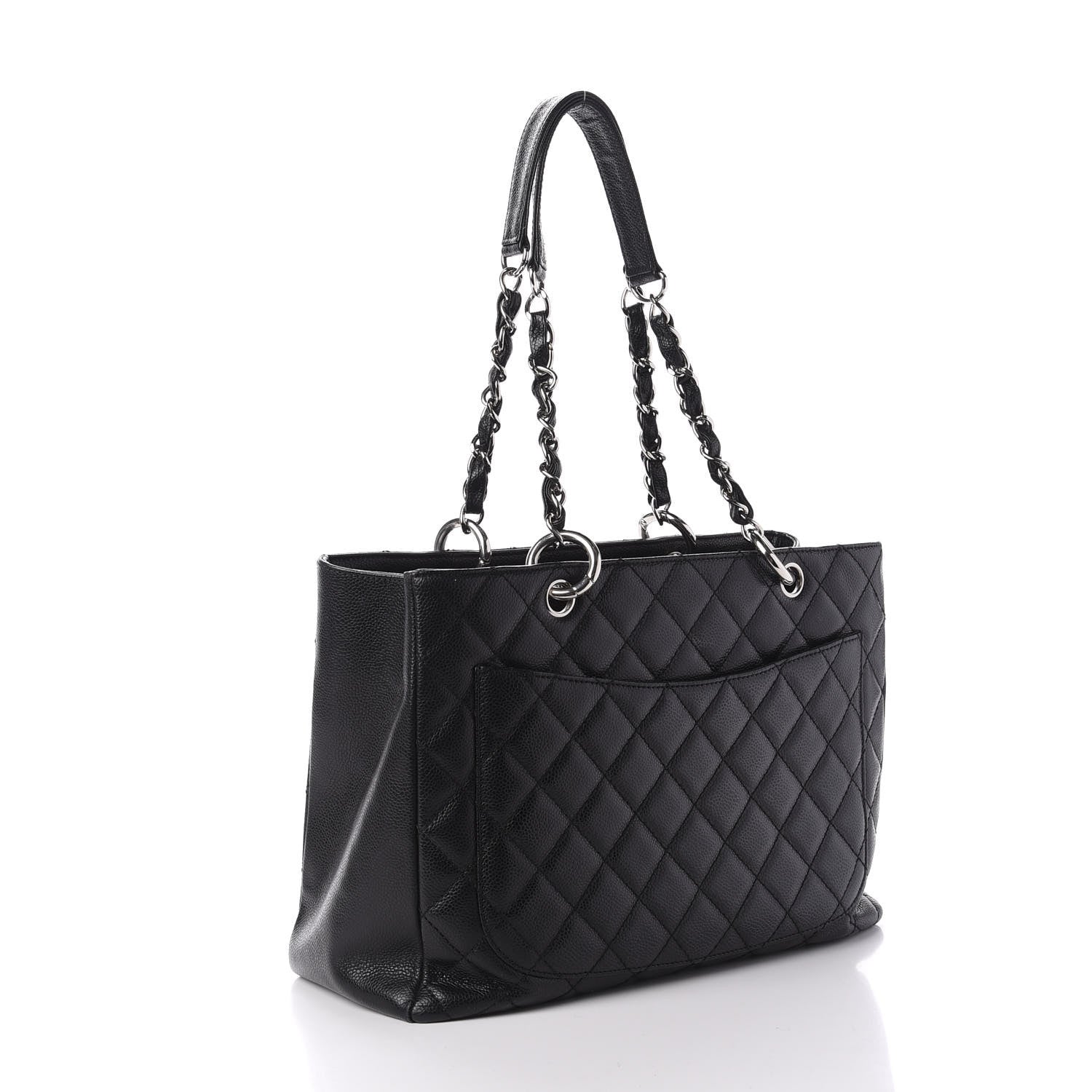 Chanel Caviar Quilted Grand Shopping Tote GST Black 3 of 13