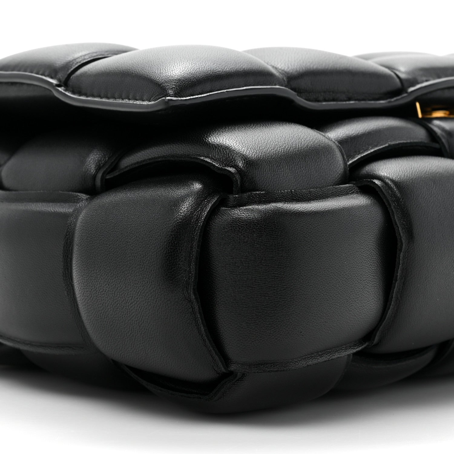 Bottega Veneta Nappa Maxi Intreccio Padded Cassette Crossbody Bag Black 8 of 8
