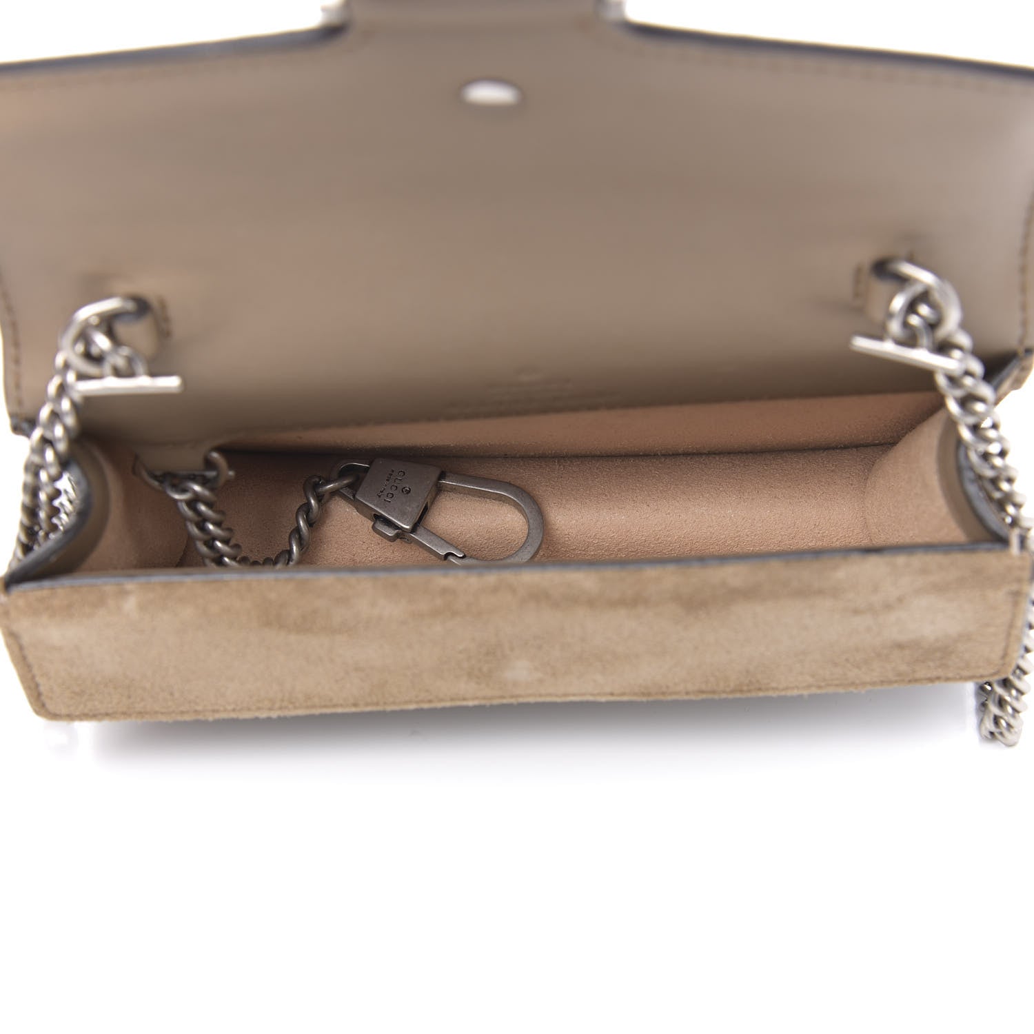 Gucci GG Supreme Monogram Super Mini Dionysus Shoulder Bag Taupe 5 of 11