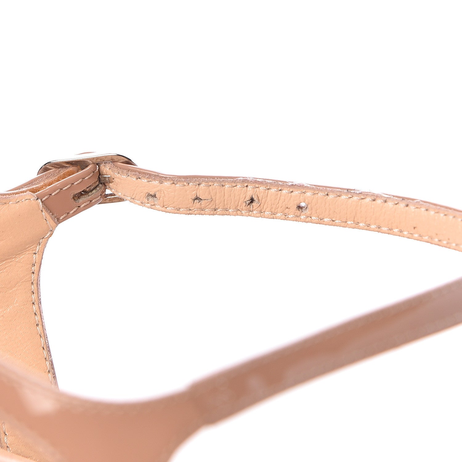 Christian Louboutin Patent Me Pam 100 Pumps 38.5 Nude 9 of 10