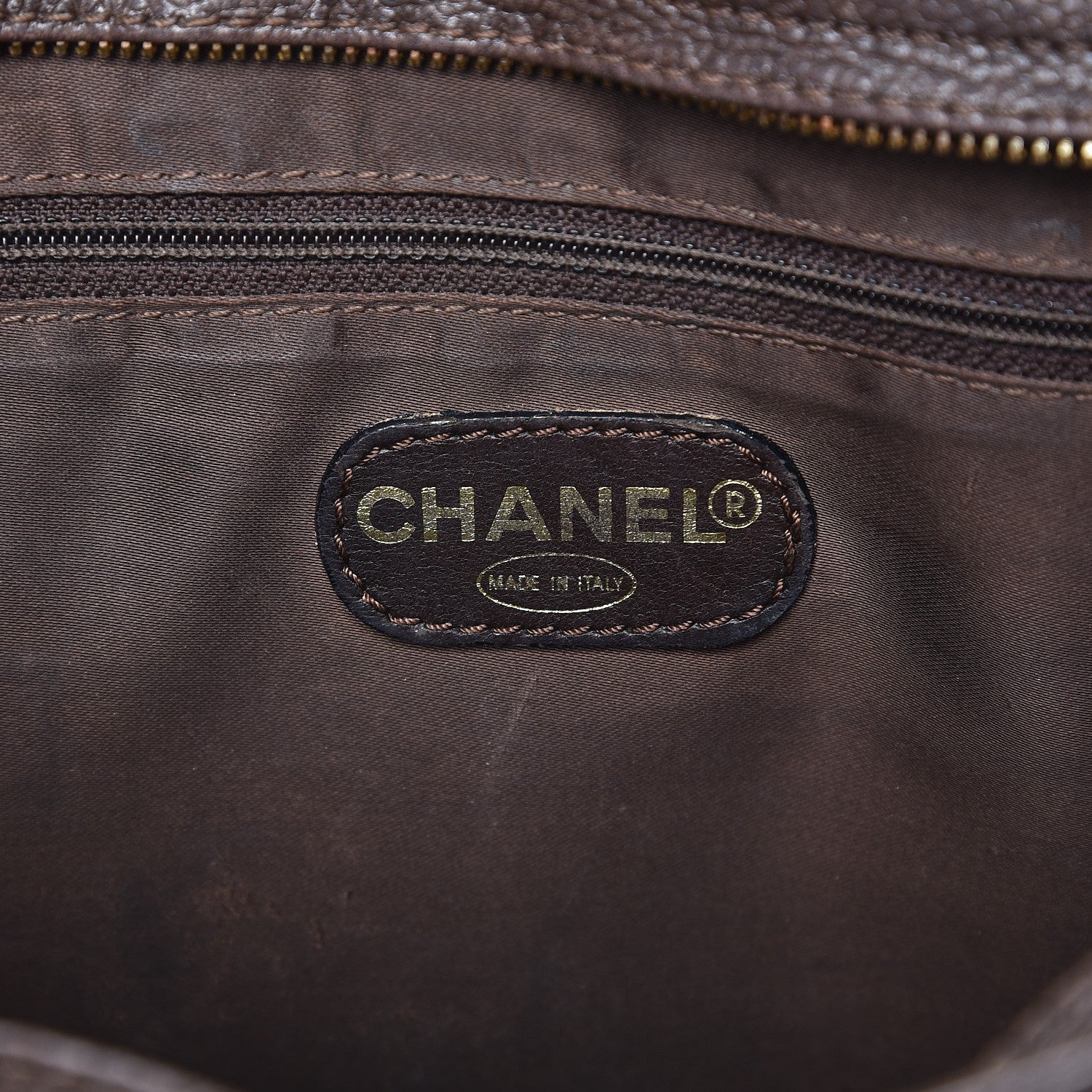 Chanel Caviar Shoulder Bag Brown 8 of 18