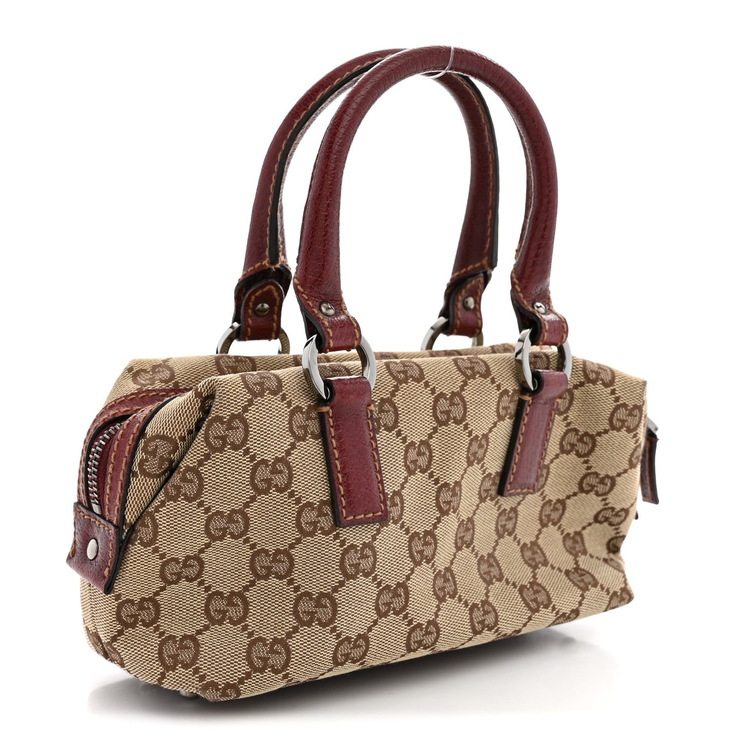 Monogram Mini Boston Handbag Red