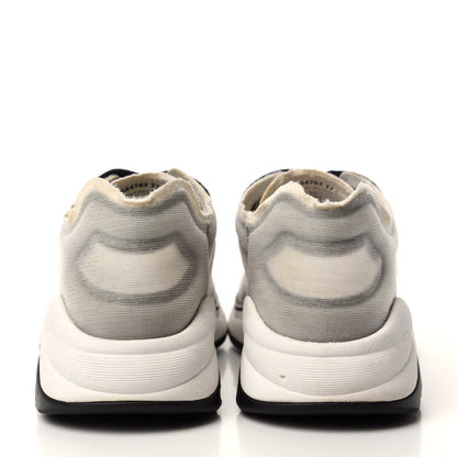 Chanel Mesh Lyrca Womens Logo Sneakers 37.5 White Grey 5 of 8