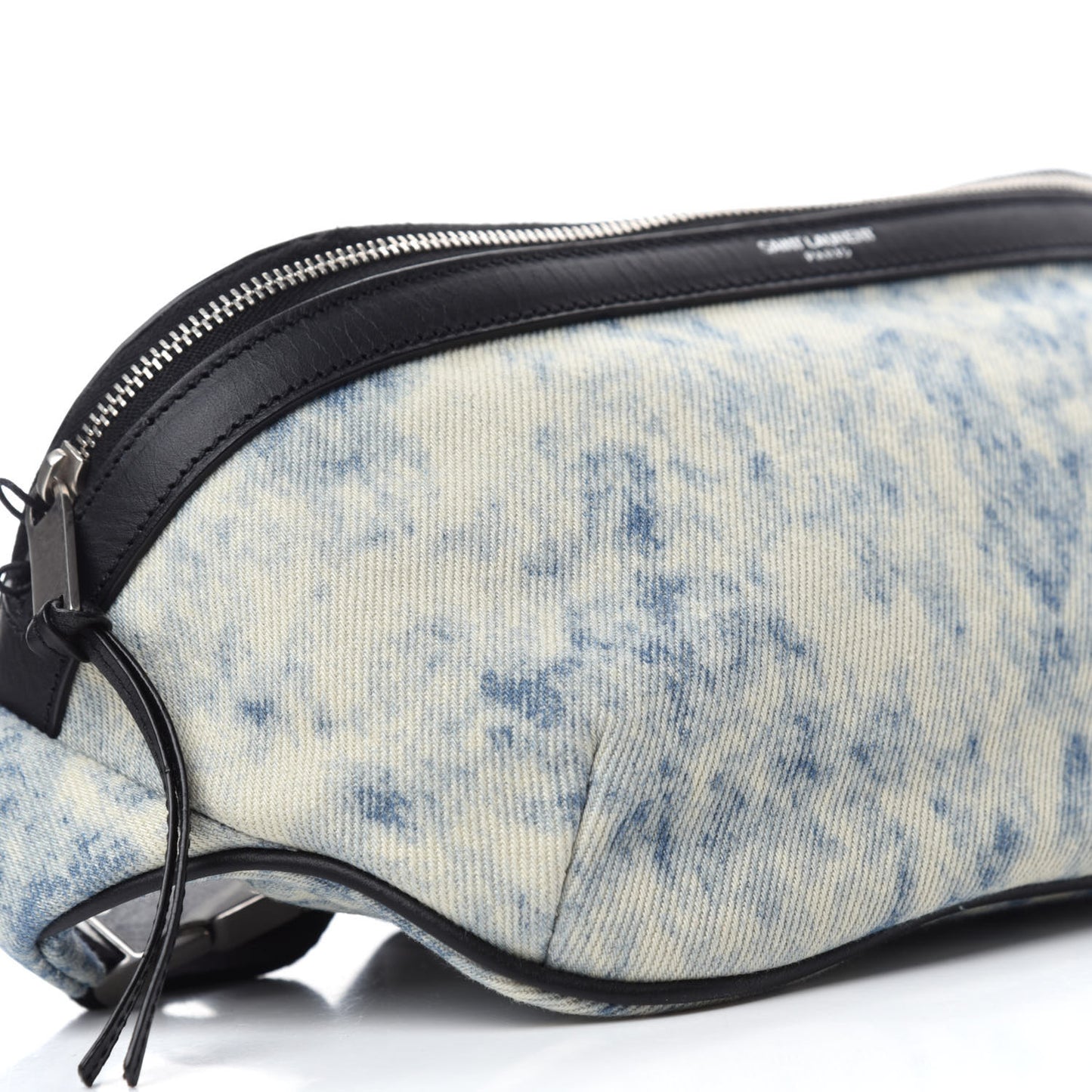 Denim Grunge Belt Bag Faded Blue