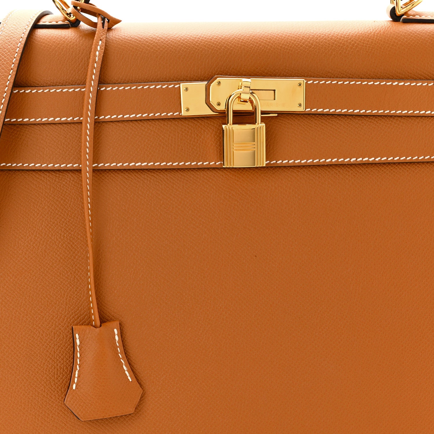 Hermes Epsom Kelly Sellier 32 Gold 8 of 10