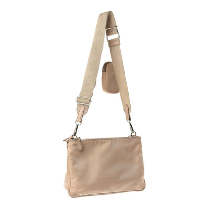 Prada Re-Nylon Saffiano Re-Edition 2000 Double Zip Crossbody Bag Cammeo 3 of 10