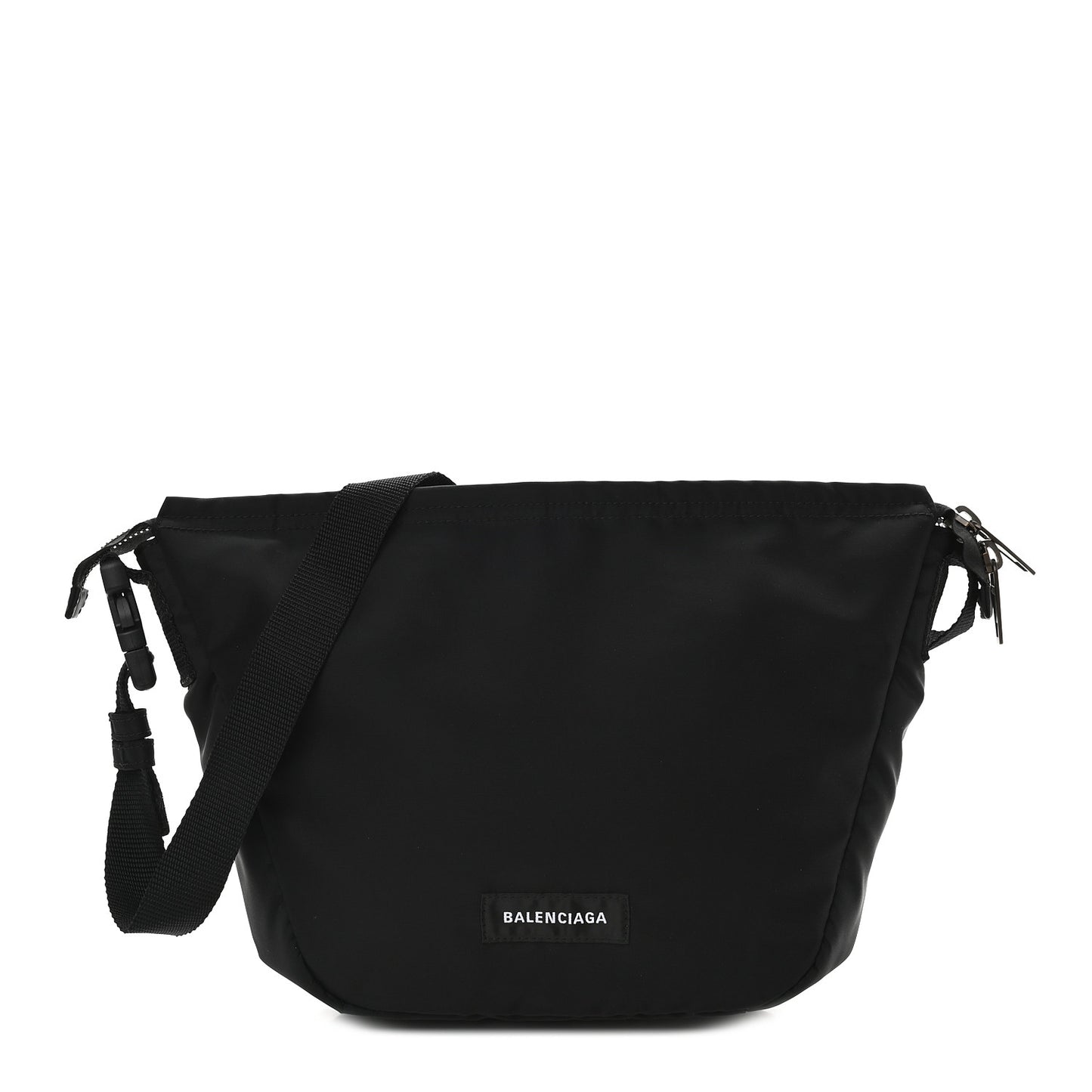 Nylon oversized Sling Bag Black