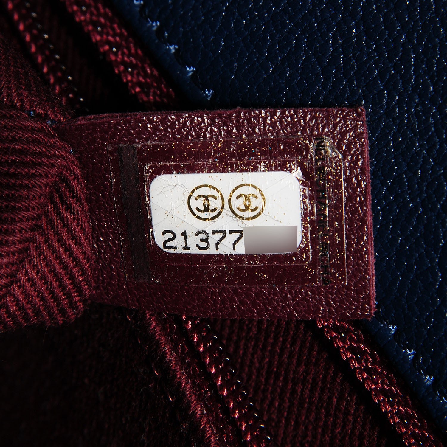 Chanel Patent Goatskin Quilted Small CC Eyelet Flap Blue 6 of 7