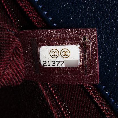 Chanel Patent Goatskin Quilted Small CC Eyelet Flap Blue 6 of 7