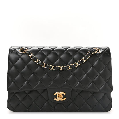 Chanel Lambskin Quilted Medium Double Flap Black 1 of 11