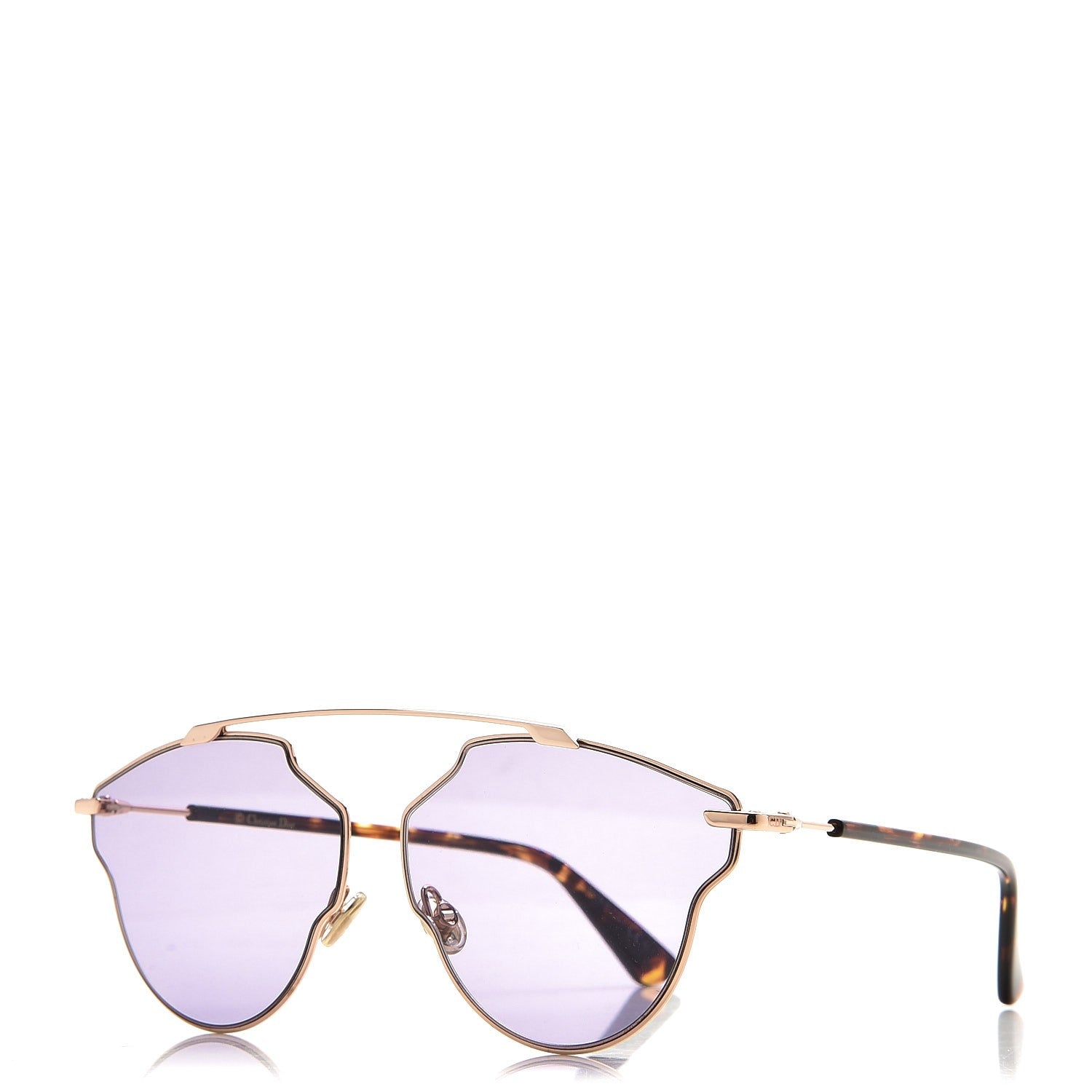 Christian Dior So Real Pop Sunglasses Rose Gold Purple 1 of 9