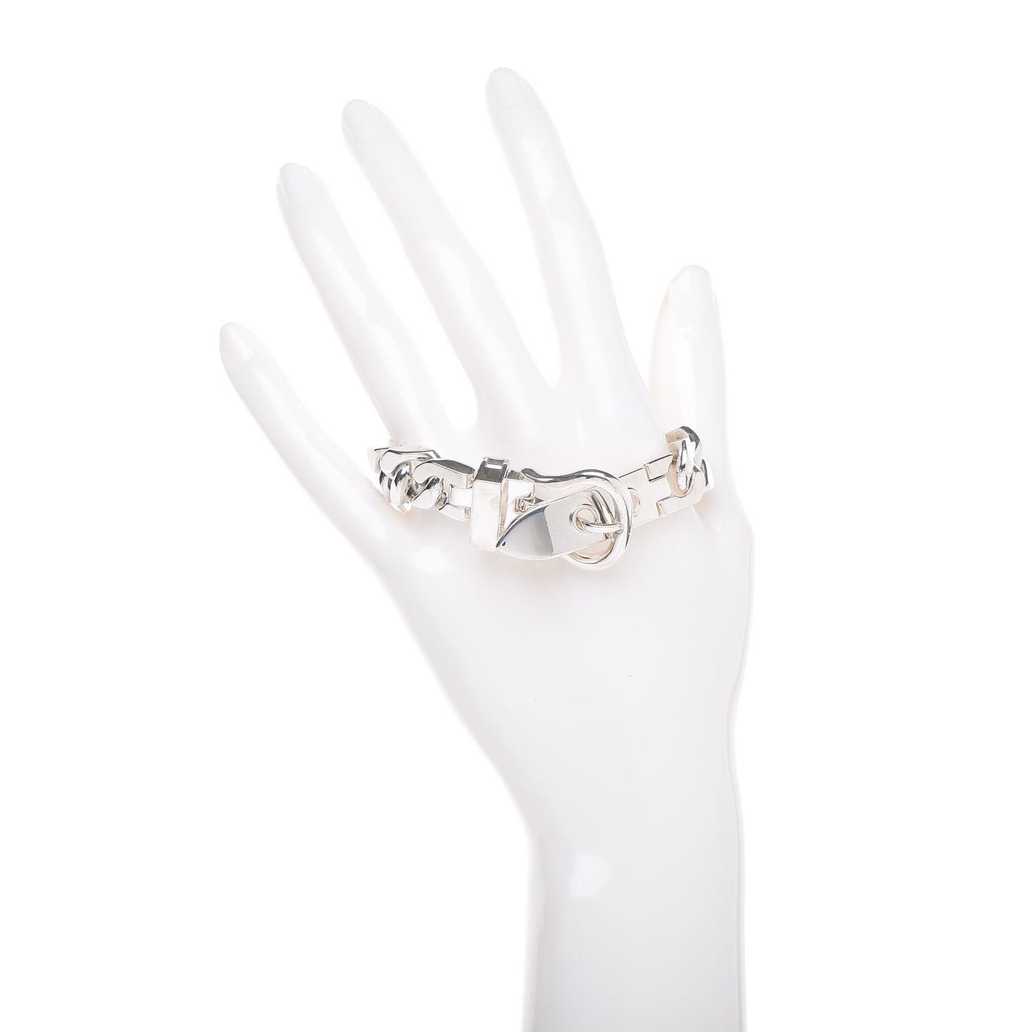 Sterling Silver Cuban Buckle Bracelet