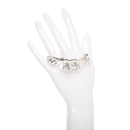 Hermes Sterling Silver Cuban Buckle Bracelet 2 of 4
