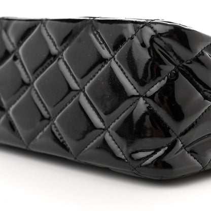 Chanel Patent Quilted Jumbo Double Flap Black 10 of 12
