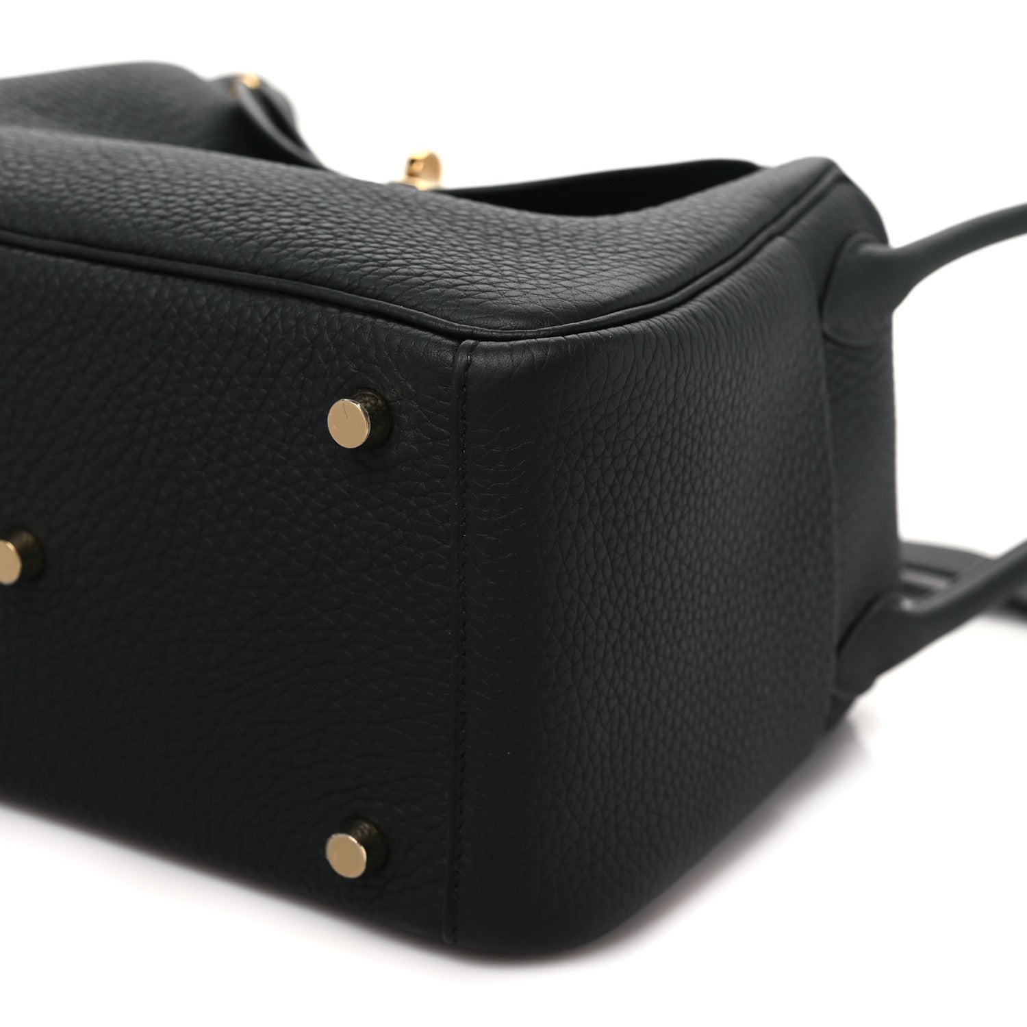 Hermes Taurillon Clemence Lindy 26 Black 9 of 10