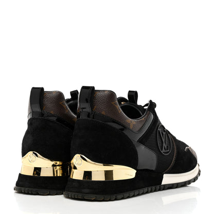 Louis Vuitton Suede Monogram Run Away Sneakers 40 Black 4 of 9