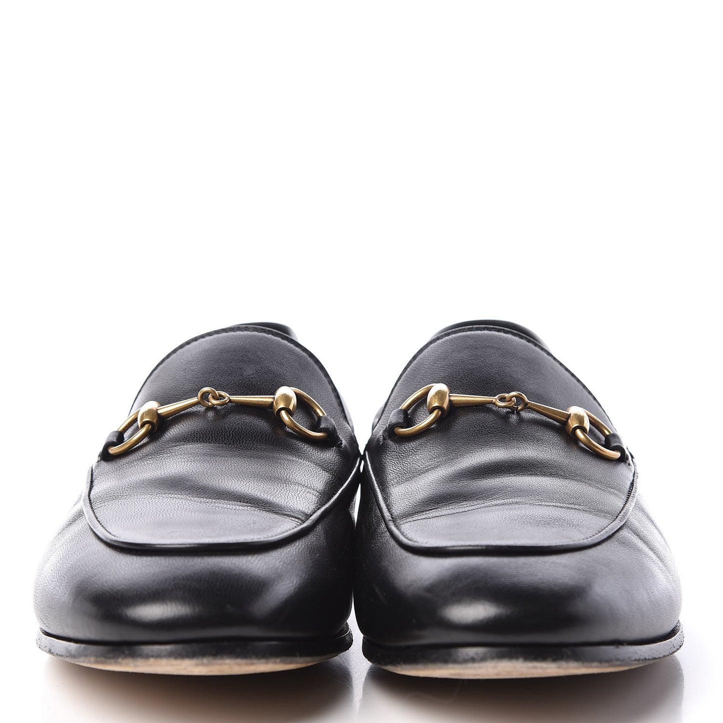 Lambskin Womens Brixton Horsebit Loafers 38 Black