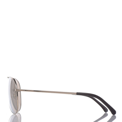Chanel CC Aviator Sunglasses 4189-T-Q Gold 2 of 8