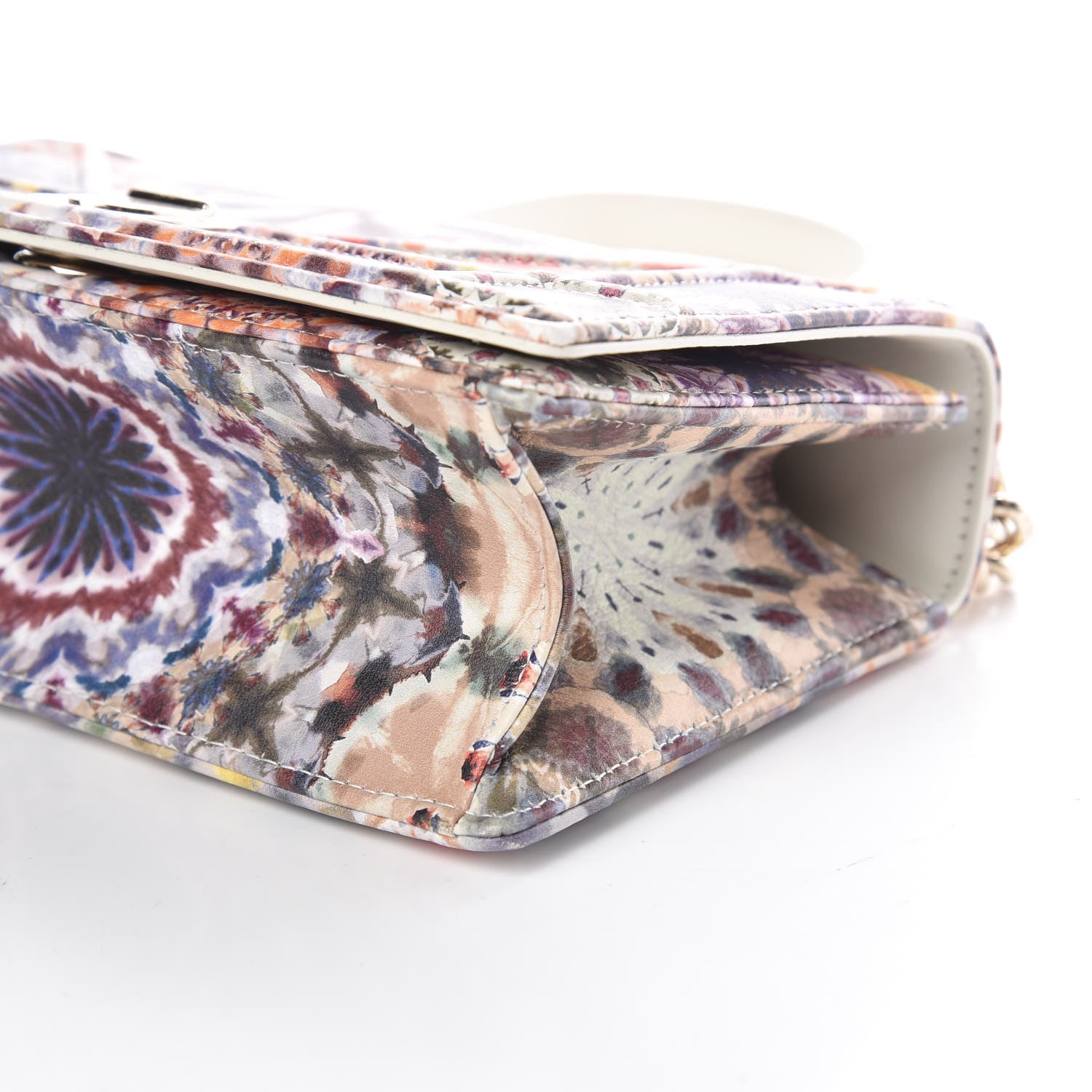 Christian Dior Calfskin Printed Small KaleiDiorscopic Diorama Flap Bag Latte Multicolor 8 of 8