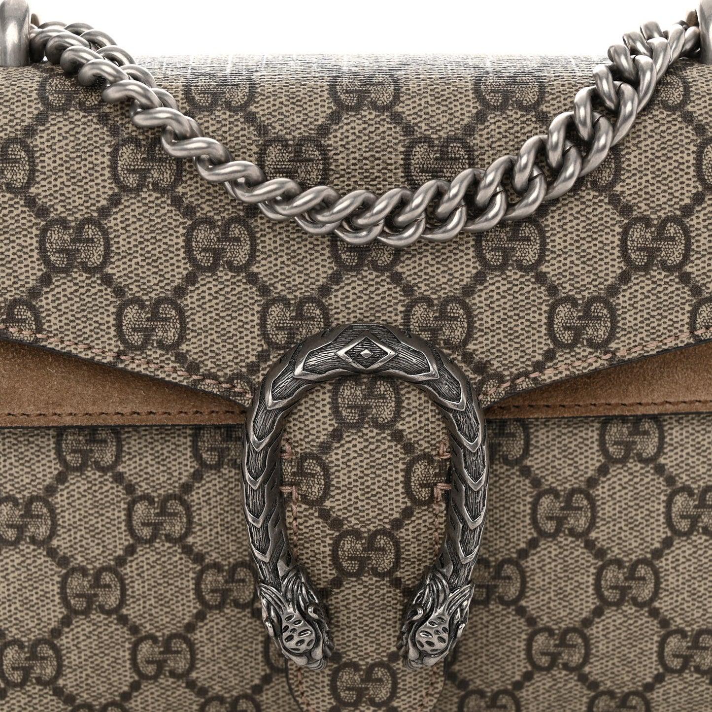 GG Supreme Monogram Mini Dionysus Shoulder Bag Taupe