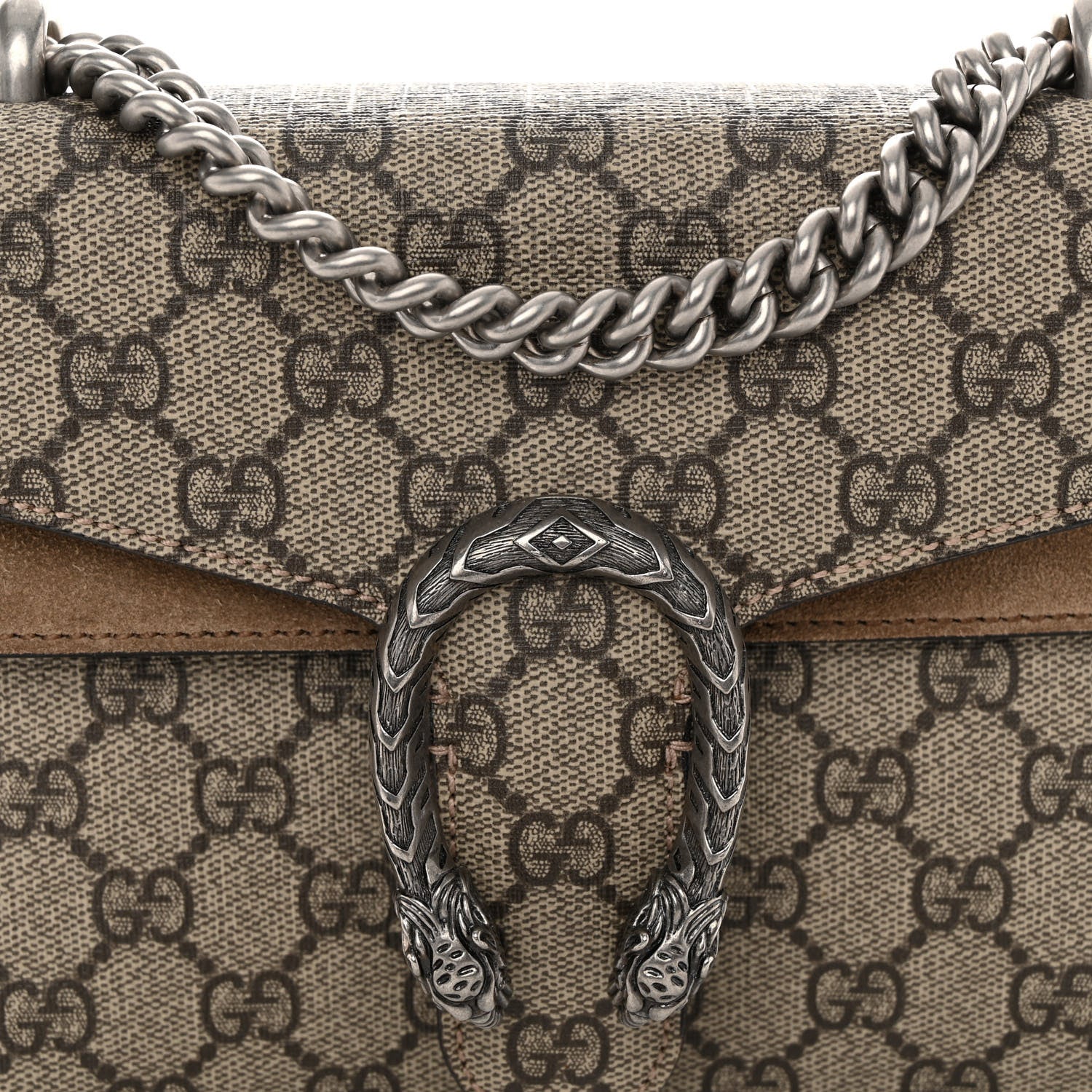Gucci GG Supreme Monogram Mini Dionysus Shoulder Bag Taupe 8 of 11