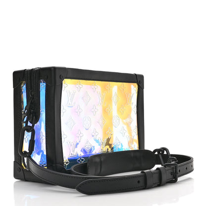 Louis Vuitton Calfskin PVC Monogram Solar Ray Soft Trunk Iridescent Prism Black 3 of 9