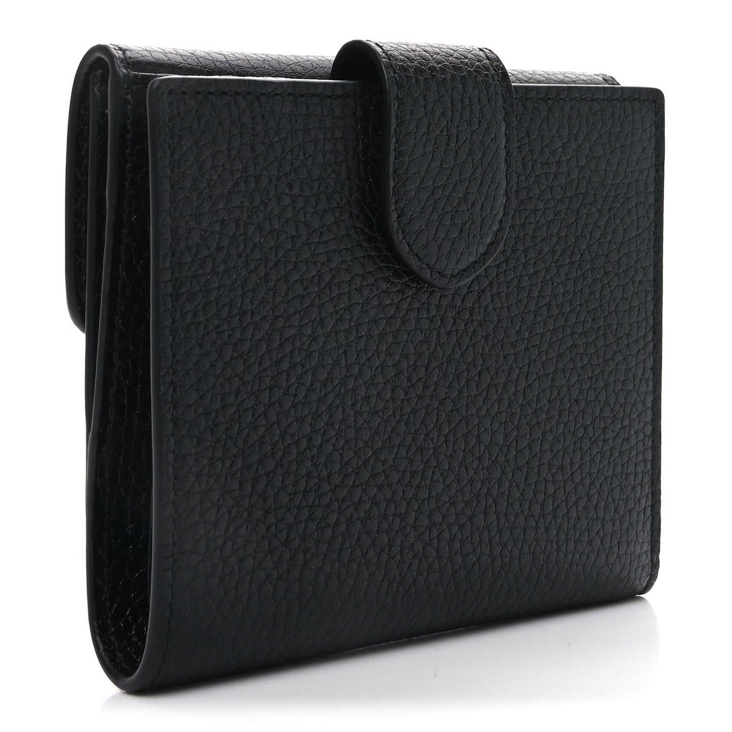 Dollar Calfskin Medium GG Marmont Wallet Black