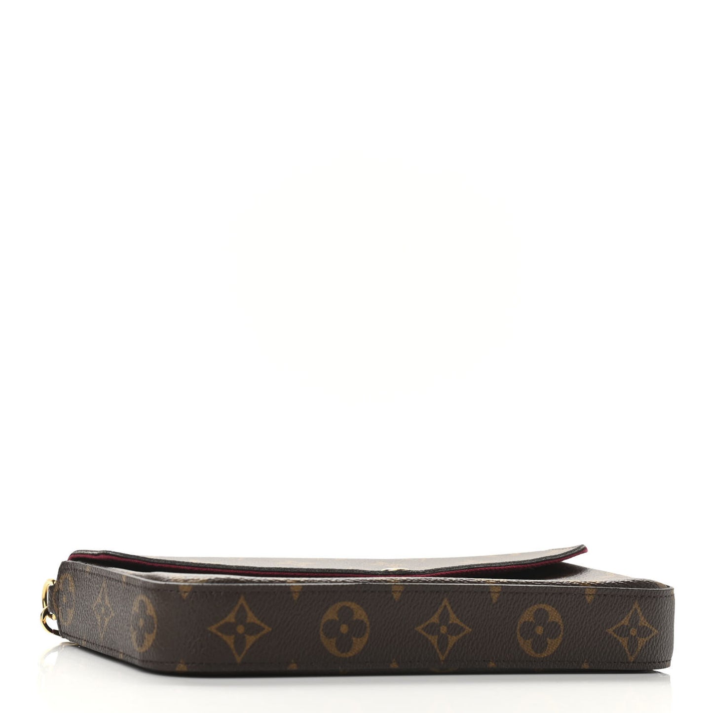 Monogram Pochette Felicie Chain Wallet Fuchsia