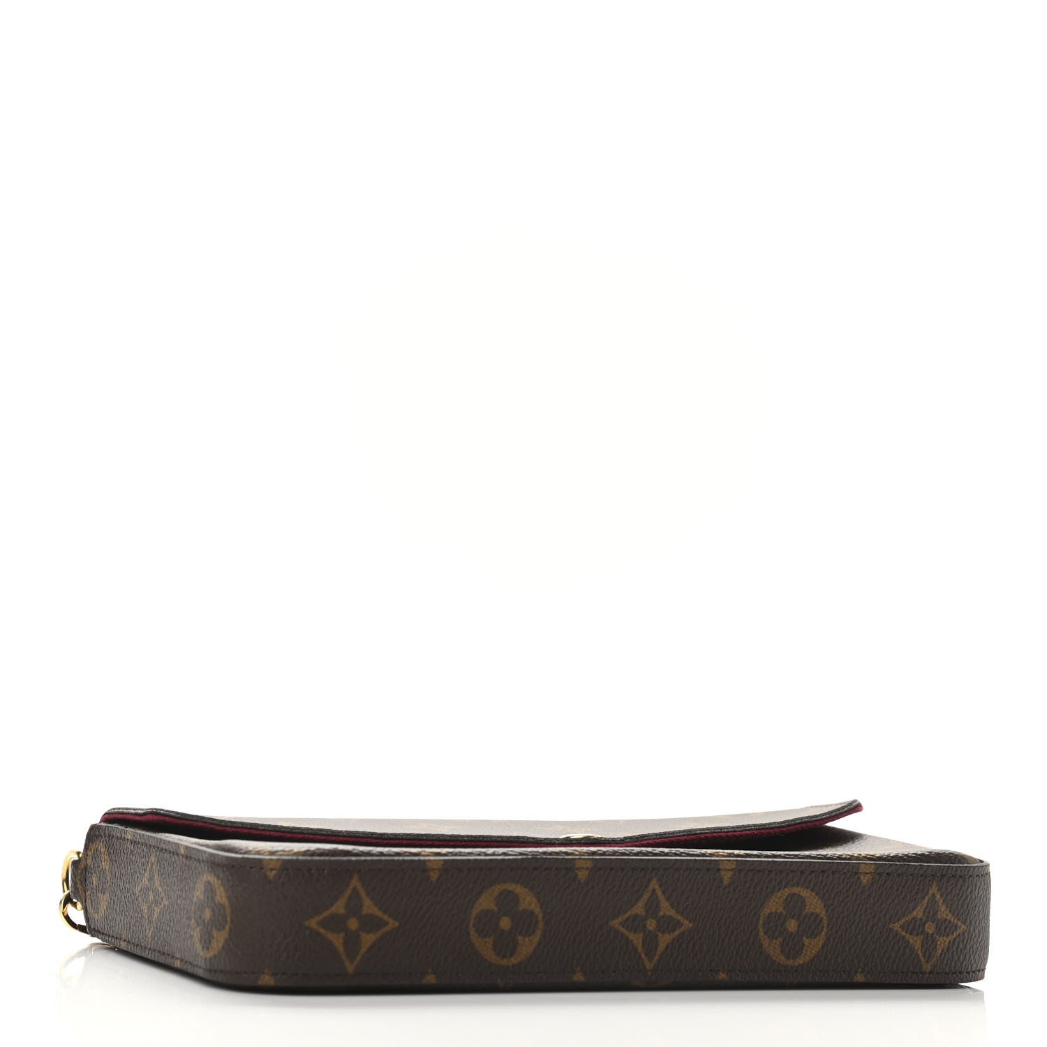 Louis Vuitton Monogram Pochette Felicie Chain Wallet Fuchsia 5 of 11