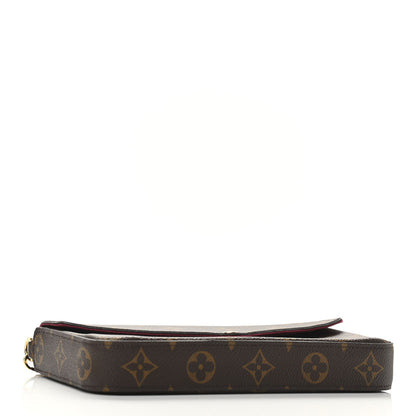 Louis Vuitton Monogram Pochette Felicie Chain Wallet Fuchsia 5 of 11