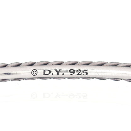 David Yurman Sterling Silver 4mm Cable Classics Bangle Bracelet 4 of 4