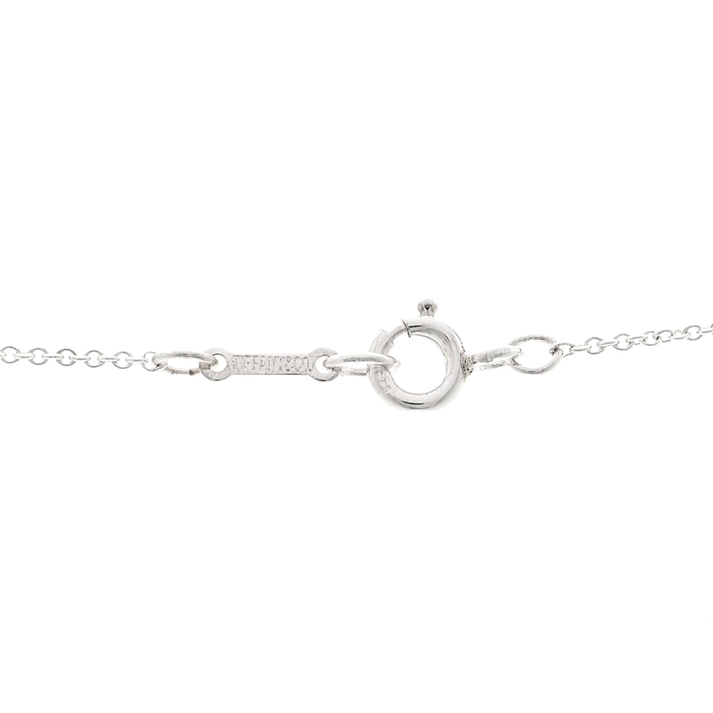 Sterling Silver 11mm Elsa Peretti Bean Pendant Necklace