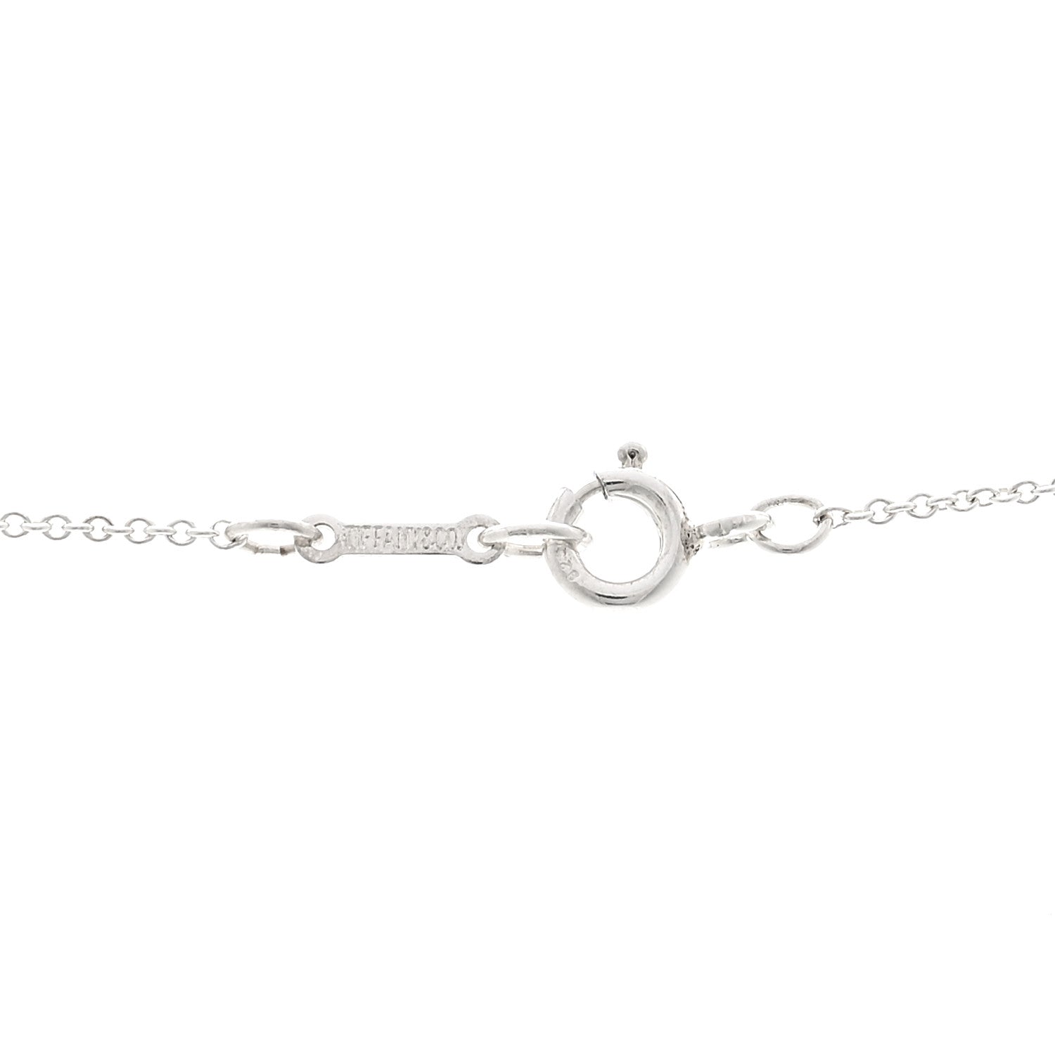Tiffany Sterling Silver 11mm Elsa Peretti Bean Pendant Necklace 5 of 5