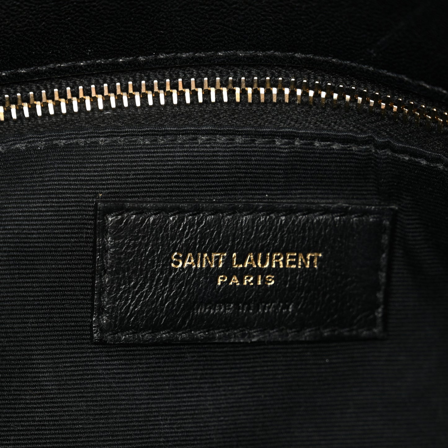Lambskin Quilted Small Loulou Puffer Monogram Chain Satchel Black