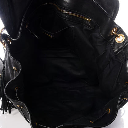 Miu Miu Nappa Fringe Hobo Black 4 of 19