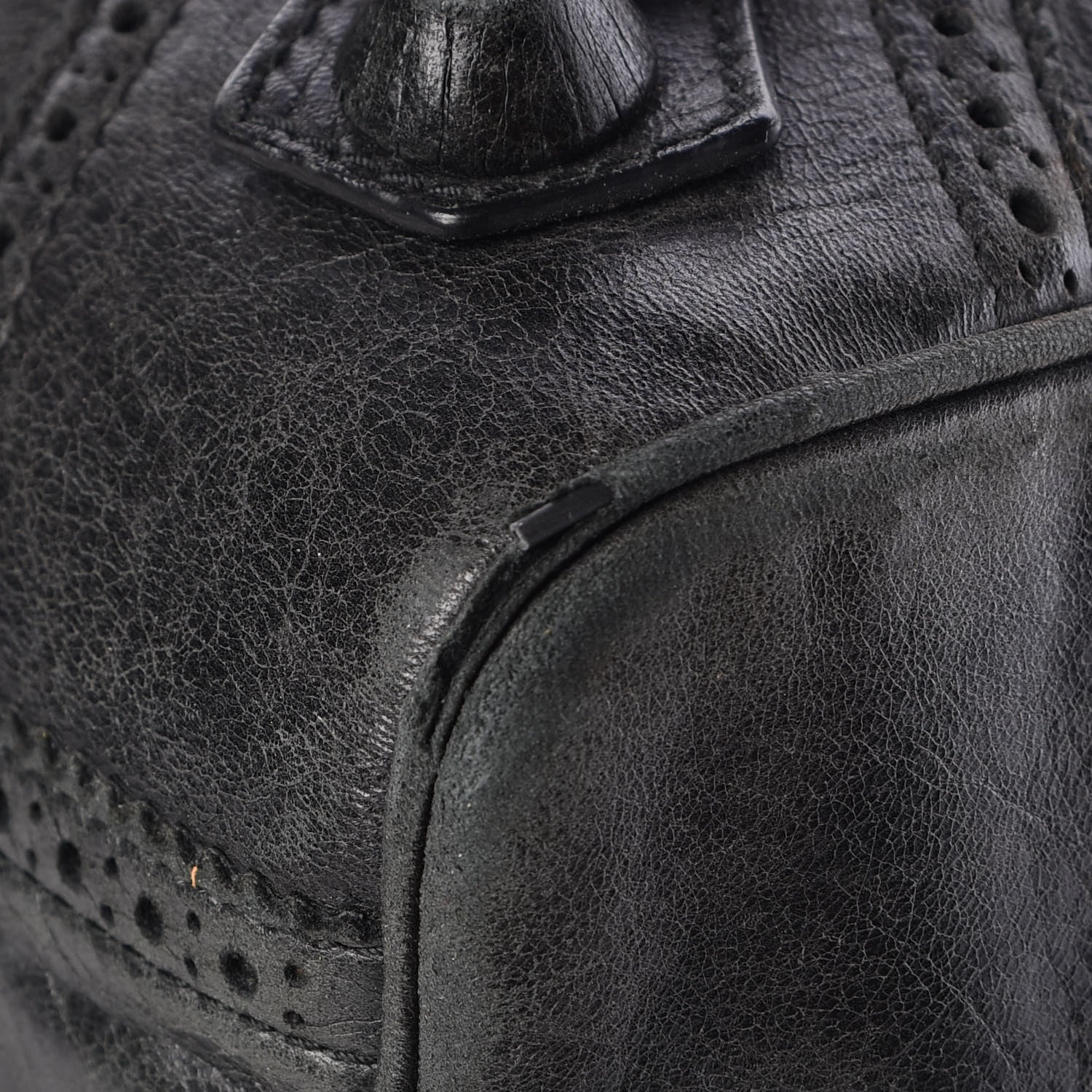 Balenciaga Agneau Giant Brogues Hardware Mid Day Black 12 of 18