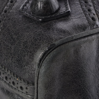 Balenciaga Agneau Giant Brogues Hardware Mid Day Black 12 of 18
