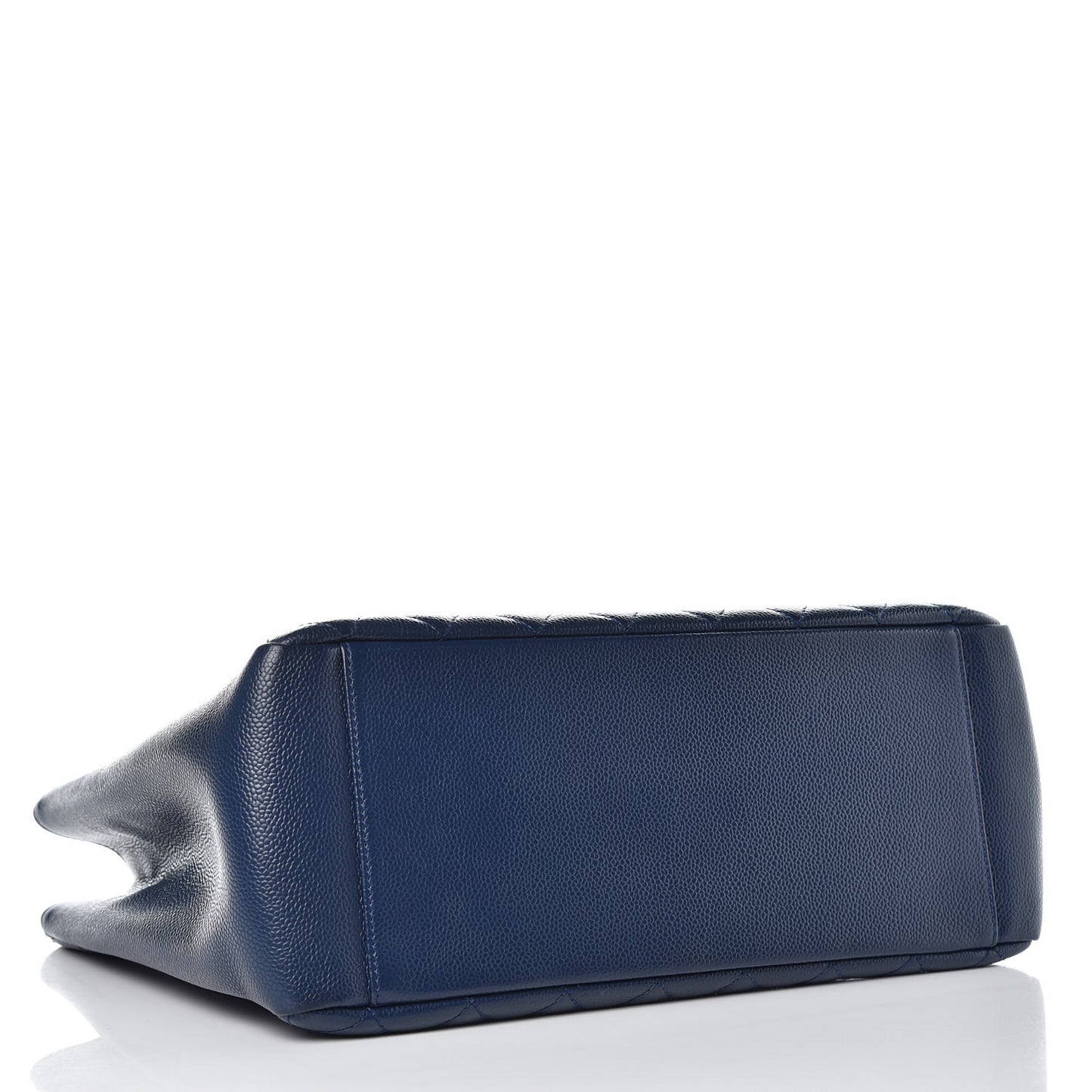 Caviar Quilted Grand Shopping Tote GST Dark Navy Blue