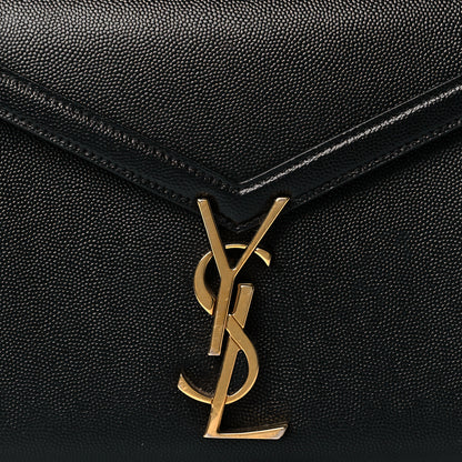 Saint Laurent Grain de Poudre Mini Classic Monogram Cassandra Top Handle Black 8 of 10