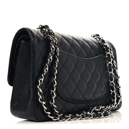 Chanel Caviar Quilted Medium Double Flap Black 3 of 14