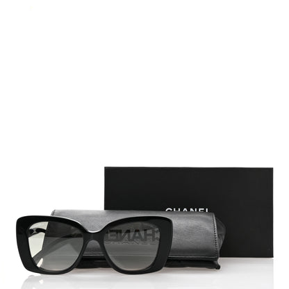 Chanel Acetate Strass Square Sunglasses 5422-B Black 8 of 8
