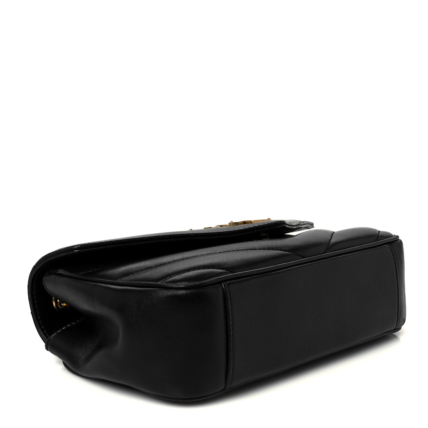 Saint Laurent Lambskin Chevron Quilted Small Loulou Black 5 of 13