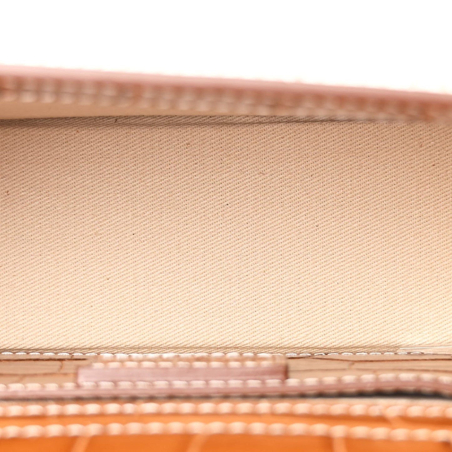 Calfskin Crocodile Embossed Le Grand Bambino Brown