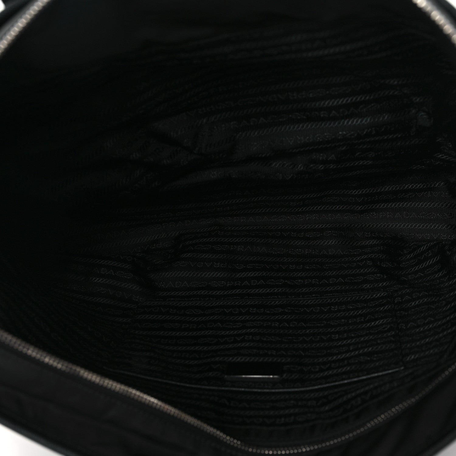 Prada Tessuto Nylon Saffiano Shopping Tote Black 5 of 9